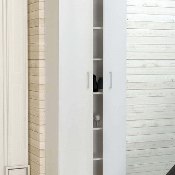 Mobile Armadietto 2 Ante Bianco 60x33x192h cm