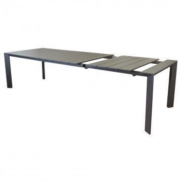 Tavolo alluminio verniciato 165/215 x 85 cm, altezza 75,5 cm