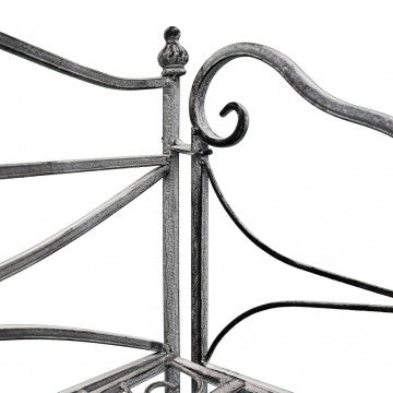 Étagère in acciaio 4 piani verniciato a polvere bianco ossidato 61x32x156cm