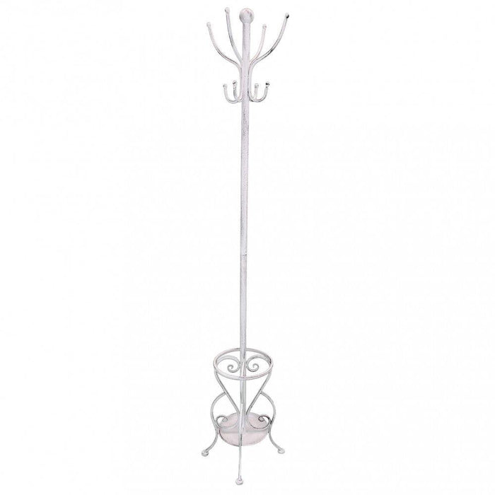 Appendiabiti Yvette Acciaio Bianco 35x183h cm