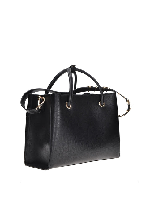 Shopping Alexia In Ecopelle Con Logo Minimal Sul Frontale Valentino Bags Misure 27x35x14 Cm Tracolla Rimovibile