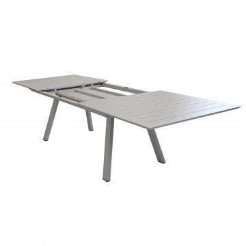 Table rectangulaire extensible Zante 200/300 x 110 en aluminium