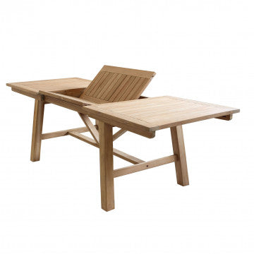 Tavolo allungabile in teak 220/300 x 100 cm, altezza 77 cm