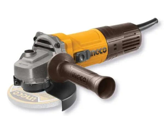 Smerigliatrice angolare 125mm-900W con regolazione velocità, design compatto, impugnatura ergonomica e disco da taglio incluso.