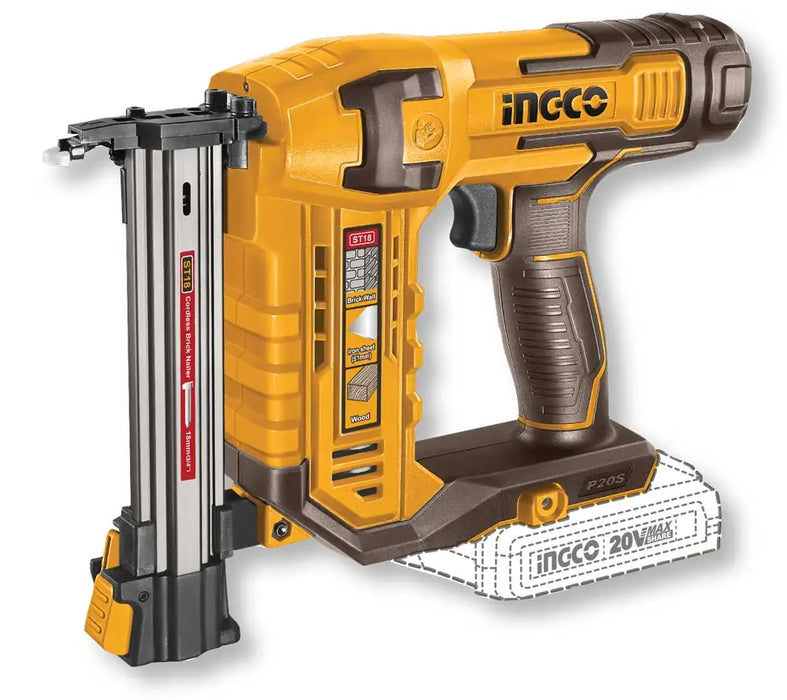 Chiodatrice a Batteria per Cemento 20V con Valigetta – 2 Velocità, Professionale