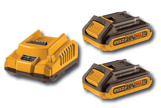 Trapano Avvitatore a Percussione 20V con 2 Batterie da 2.0Ah e Caricabatterie – Valigetta Inclusa