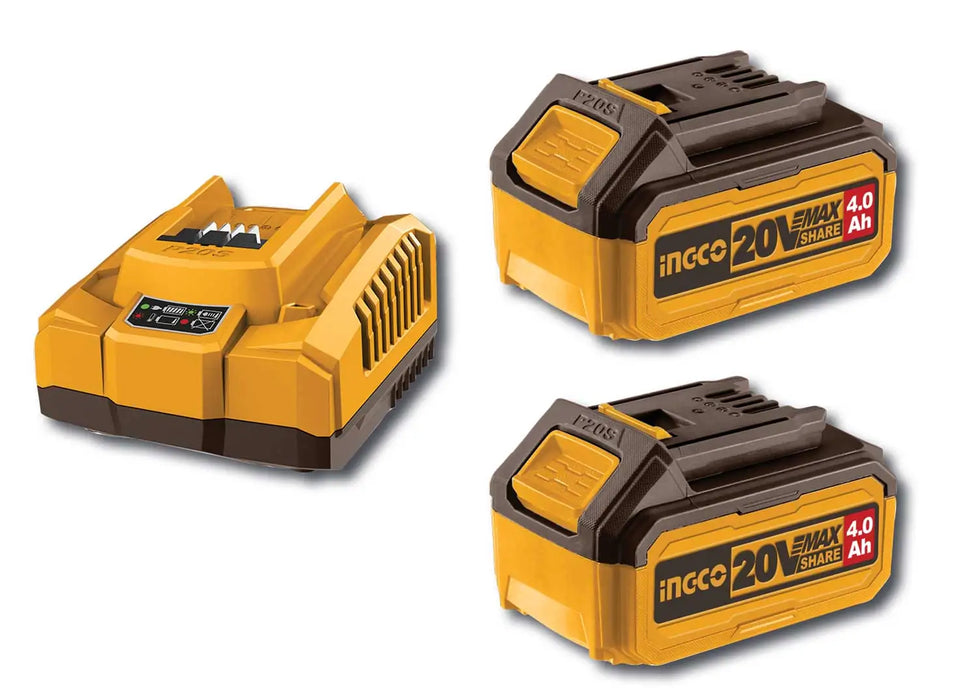 Llave de impacto 20V 1/2P. con 2 baterías de 4,0 Ah 850 N.m