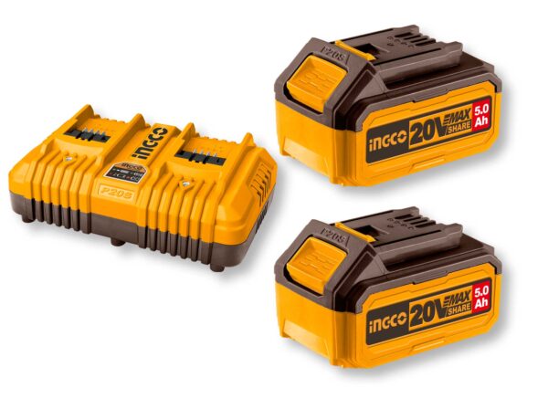 Battery Pack P20S: Set da 2Ah, 4Ah e 5Ah con Caricabatterie
