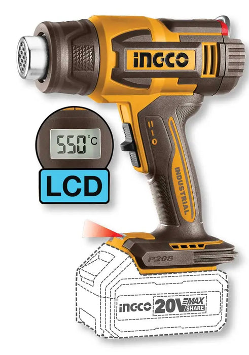 Termosoffiatore a Batteria 20V con Display LCD Ingco – Corpo Macchina