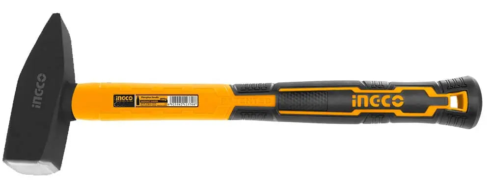 Ingco Deutscher Hammer, 300 g, Harzgriff, Kohlenstoffstahl, ergonomischer Griff