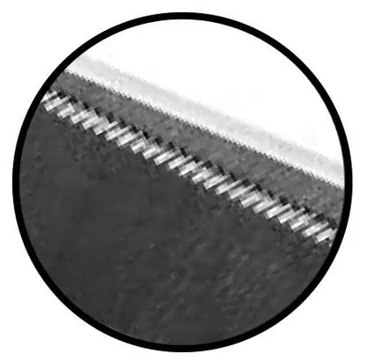 Dettaglio della lama in acciaio inossidabile titanio con denti per tagli precisi, lunghezza 210mm, forbice multifunzionale Ingco