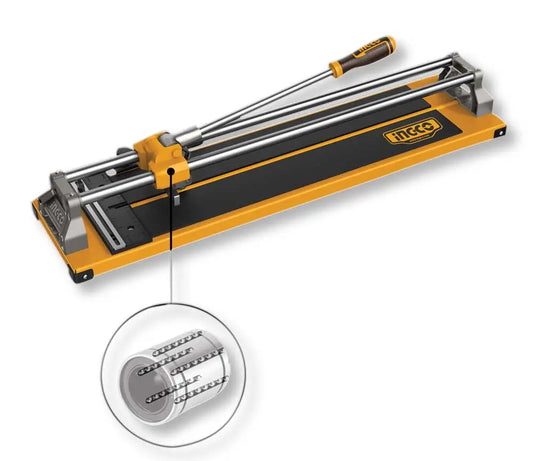 Tagliapiastrelle manuale INGCO 600 mm con lama in titanio, base in acciaio, manico ergonomico, ideale per taglio preciso di piastrelle in ceramica e gres