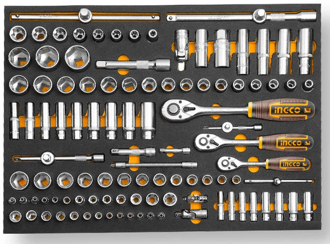 Carrello Portattrezzi 7 Cassetti con 328 Pezzi – Set Completo di Chiavi, Bussole e Utensili