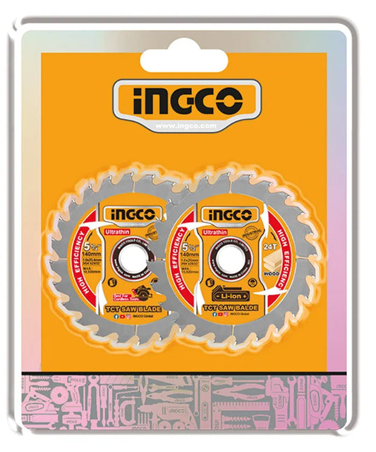 Set 2 dischi 140mm, 24T, per sega circolare CSLI1402, taglio legno