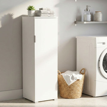 Portascope in truciolare bilaminato bianco, 40x33x151 cm