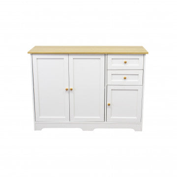 Mobile in legno bianco, 110x39,5x78,5 cm, peso 30,3 kg
