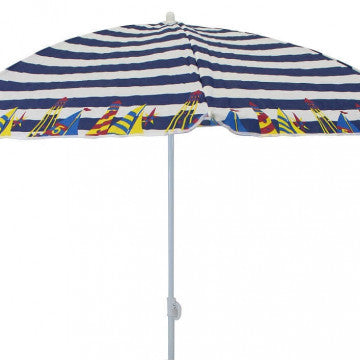 Ombrellino spiaggia camping diametro 150 cm telo TNT palo metallo