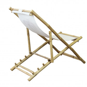 Sdraio dondolo in bamboo con cuscino 117x60x68 cm peso 6 kg