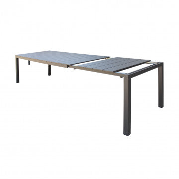 Tavolo alluminio verniciato estensibile 148-214 x 85 cm altezza 75,5