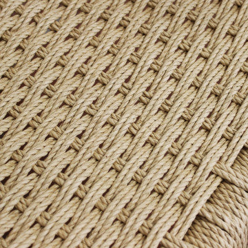 Poltrona in teak e wicker impilabile dimensioni 59x60x80 cm
