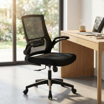 Poltrona ufficio in plastica e metallo, regolabile 99-109 cm, 60x62 cm