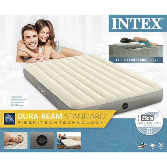 Intex Materasso Gonfiabile Dura-Beam Standard Single-High 152x203x25cm  Hobby Shop Solution   