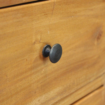 Mobiletto in legno di mogano marrone 35x30x95 cm