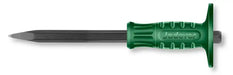 Scalpello a punta professionale con manico verde in plastica e lama resistente per demolizione e scassi, ideale per edilizia e lavori di rifinitura - SKU: J/JDCC1303