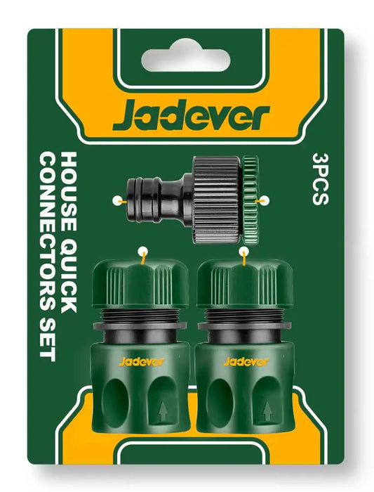 Set 3 Raccordi Rapidi per Tubi da Giardino Jadever