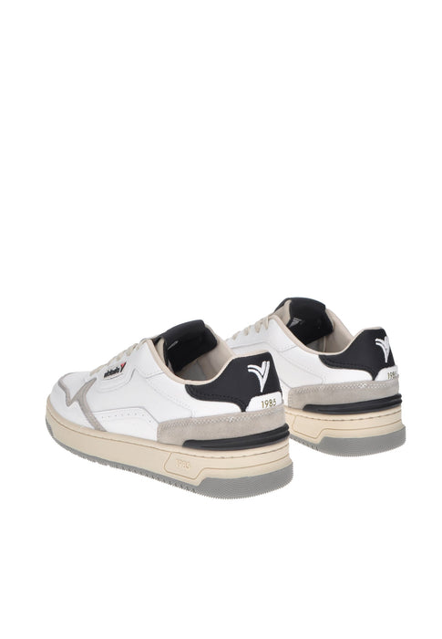 Sneaker Victoria C80 Classic In Pelle Con Chiusura A Lacci E Fondo In Gomma Con Para Alta Di 4 Cm