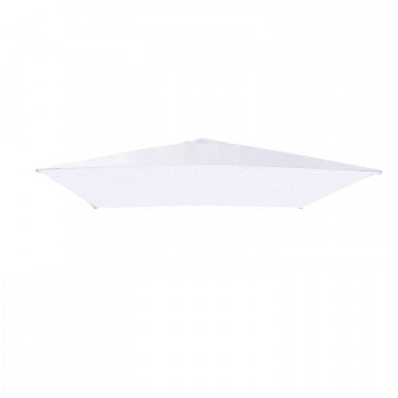 Telo bianco 4x4 palo laterale in nylon e poliestere, 400x400x2 cm