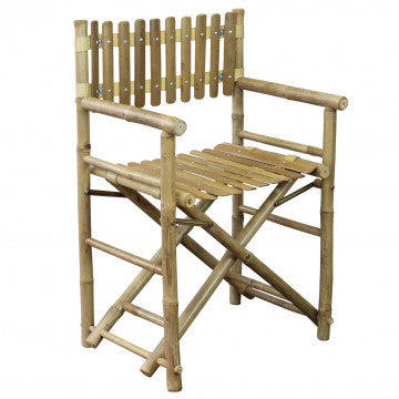 Regista in bamboo marrone 60x44x88 cm struttura in legno