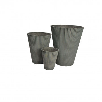 Vaso decorativo in fibra sintetica diametro 19 cm altezza 22 cm