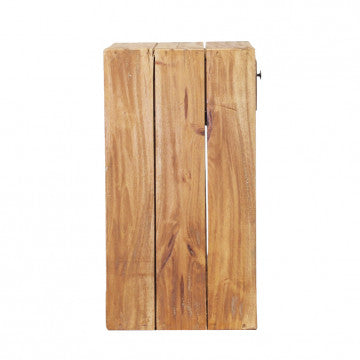 Mobiletto in legno riciclato marrone 35x30x55 cm con struttura