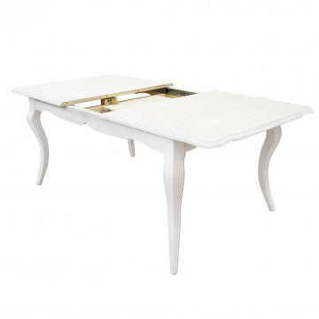 Tavolo allungabile legno bianco 160-200 x 100 cm peso 57 kg