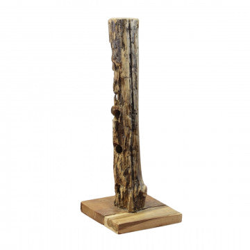 Porta bottiglie in legno di teak, dimensioni 30x30x80 cm, colore marrone