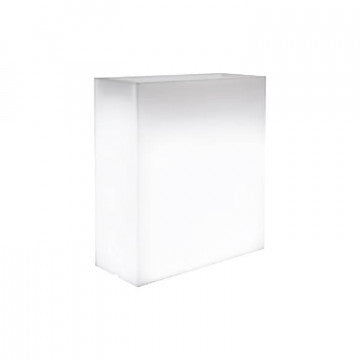 Fioriera in polipropilene con illuminazione LED 20W, altezza 80 cm