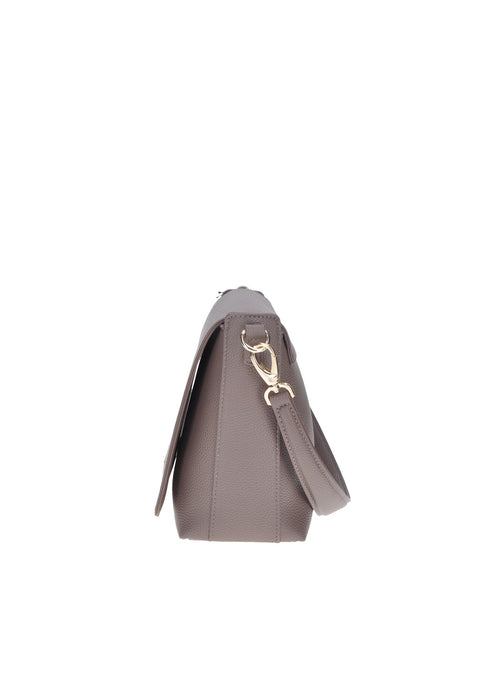 Valentino Bags Borsa A Spalla In Ecopelle Con Chiusura A Patta E Logo Frontale Tracolla In Tessuto 27x20x11 Cm