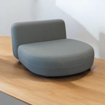 Divano letto in alluminio con cuscini, dimensioni 127x110x40 cm