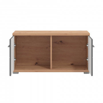 Ingresso 86,6 x 40 x 456 h cm truciolare bilaminato rovere artigiano grigio