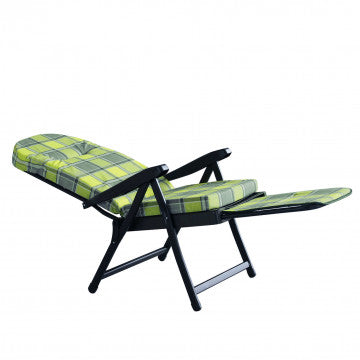 Sdraio carrello in acciaio e tessuto multicolor verde grigio 14,8 kg