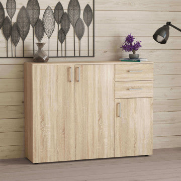 Mobile Quercia Chiaro 106x36x83 cm in truciolare bilaminato