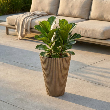 Vaso cilindrico in fibra sintetica diametro 29 cm altezza 36 cm