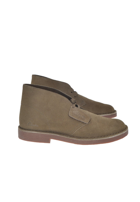 Polacchino Desert Bt Evo Clarks Camoscio Pelle Scamosciata Con Sottopiede OrthoLite Hybrid Suola Gomma Per Trazione