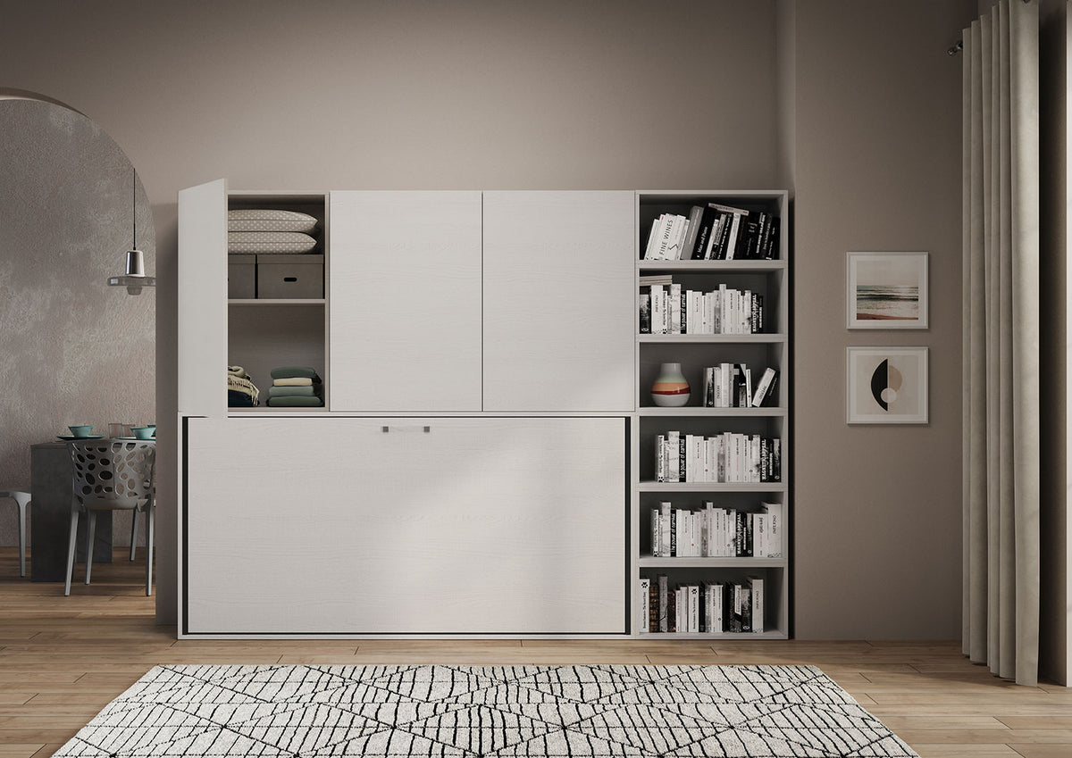 Itamoby Letto a scomparsa singolo orizzontale Kando con materasso e composizioni disponibili