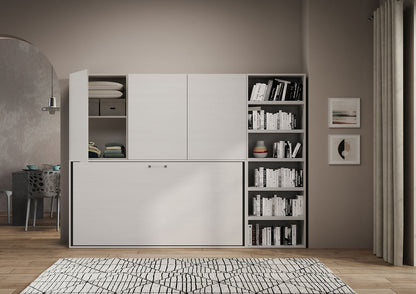 Itamoby Letto a scomparsa singolo orizzontale Kando con materasso e composizioni disponibili