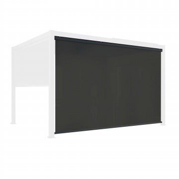 Laterale pergola bioclimatica textilene antracite 270x238cm guide alluminio