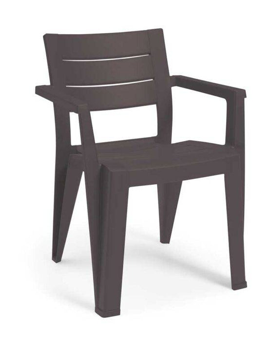 Silla Keter Julie: ergonómica, duradera, efecto madera, 5 colores