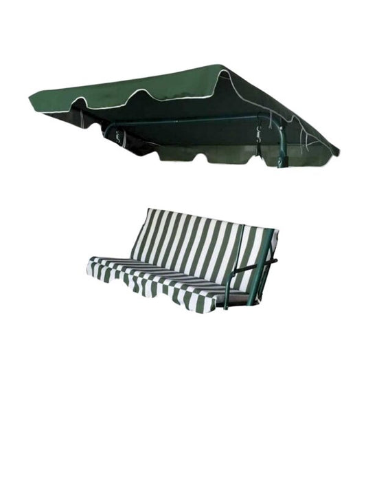 Kit ricambio dondolo Ischia - Seduta, Schienale, Tettuccio, 3 colori