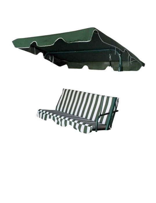 Kit ricambio dondolo Ischia - Seduta, Schienale, Tettuccio, 3 colori